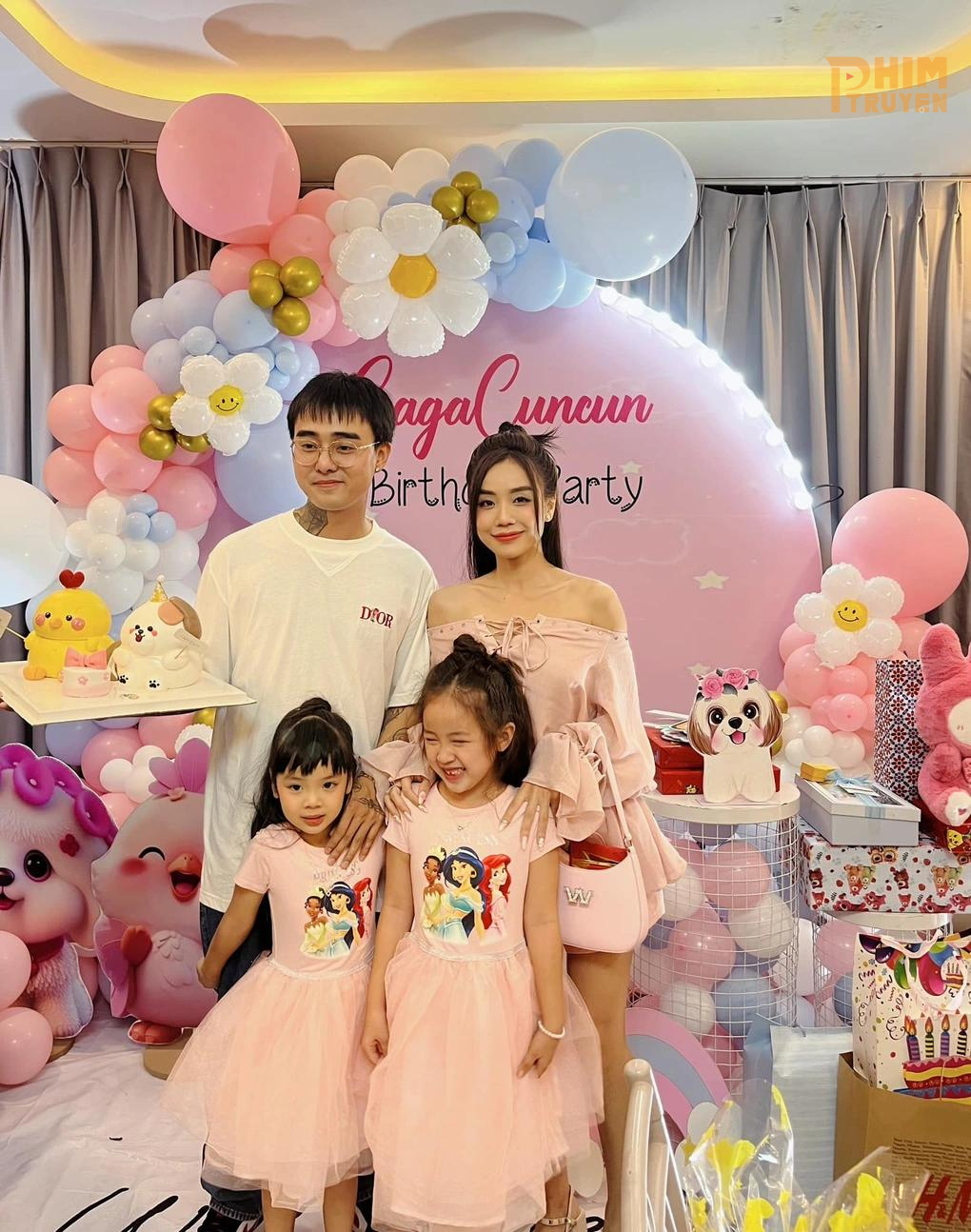 Đạt G - Cindy Lư tổ chức sinh nhật cho con gái (Ảnh: Facebook nhân vật).