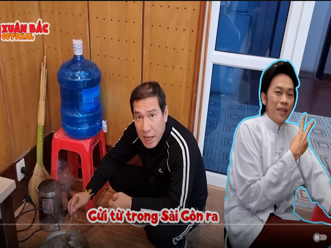Mới đây, trên kênh Youtube cá nhân, Xuân Bắc đăng tải clip Quang Thắng rán cá. Món ăn là quà tặng của Hoài Linh dành cho các nghệ sĩ đóng Táo quân 2024