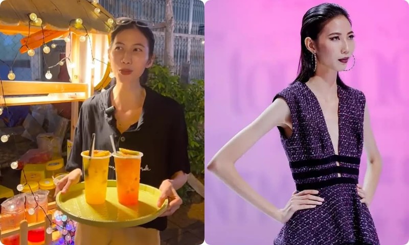 Làm người mẫu không đủ thực hiện ước mơ, Cao Ngân người mẫu Vietnam’s Next Top Model bán trà muối ớt vỉa hè
