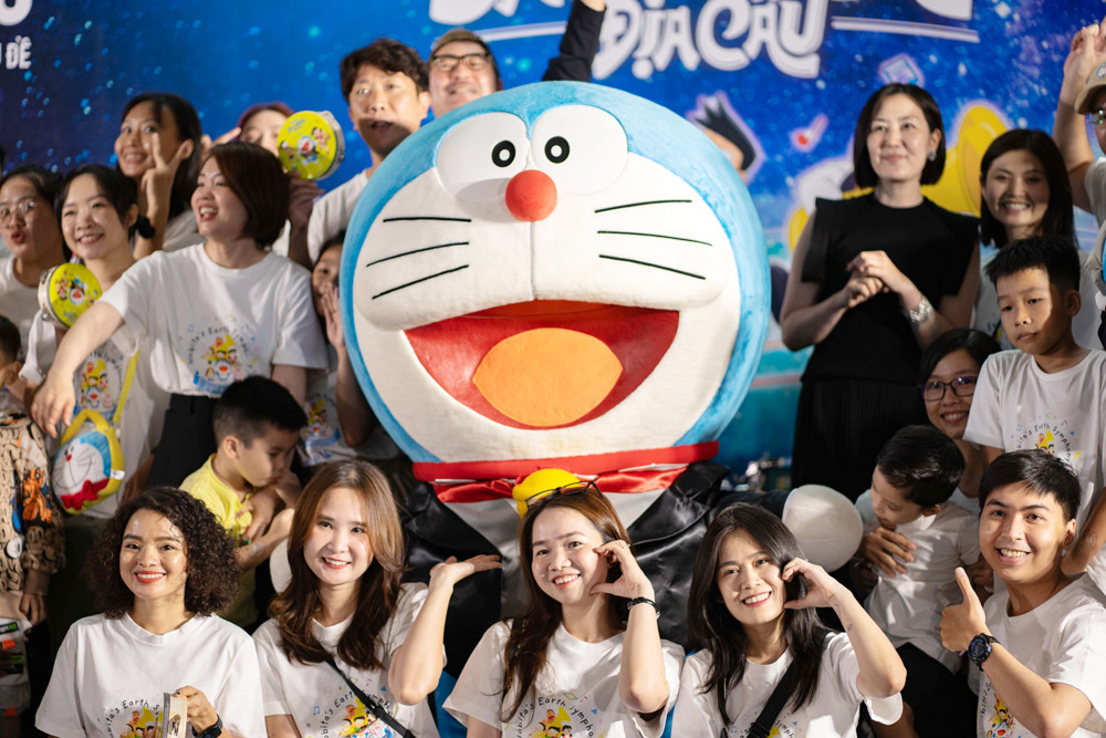 "Doraemon: Nobita và bản giao hưởng Địa Cầu" đang là bộ phim thu hút nhiều khán giả nhất phòng vé. Ảnh: CGV